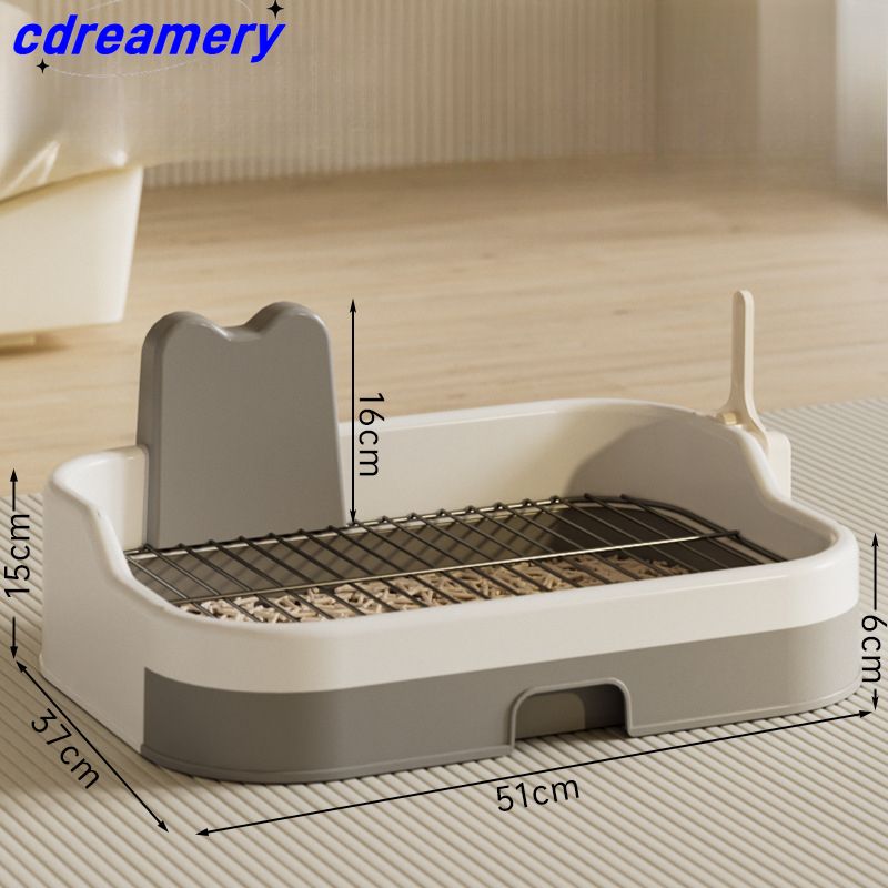 Toilettes pour chien extra-larges, haute clôture, grillage en fer, plaque plate, anti-piétinement, anti-éclaboussures d'urine, facile à nettoyer, cuvette extra-large pour chien_voghion.com