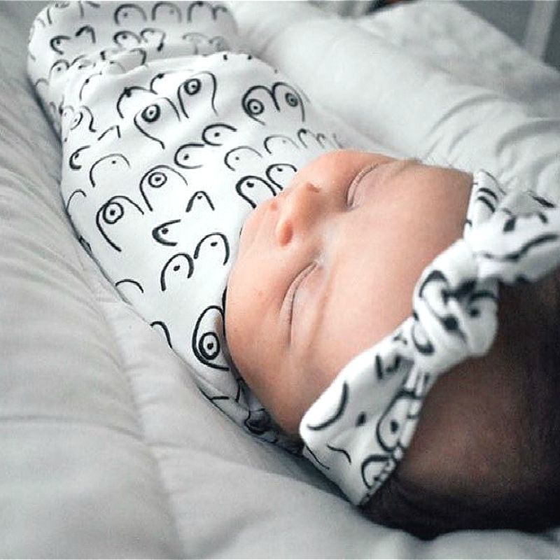 European and American Baby Cocoon Sleeping Bag Baby Anti-Scare Sleeping Bag Neonatal Anti-kick Sleeping Bag Two-piece Set_voghion.com