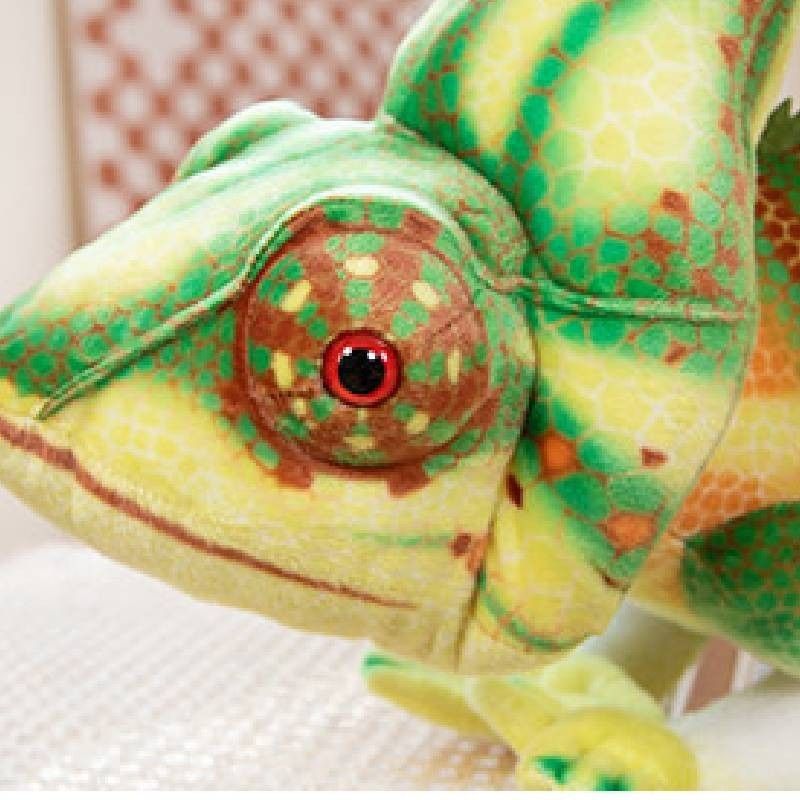Plush Chameleon Stuffed Realistic Toy Large 80cm And 110cm Soft Pp Cotton_voghion.com