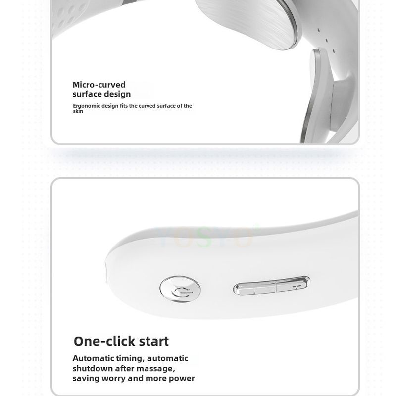 Cervikalni prijenosni mini masažer za ramena Alat za duboku masažu, topli vrat_voghion.com