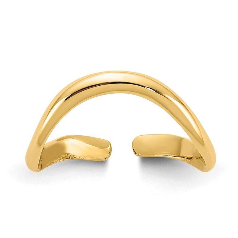 14k Polished Toe Ring_voghion.com