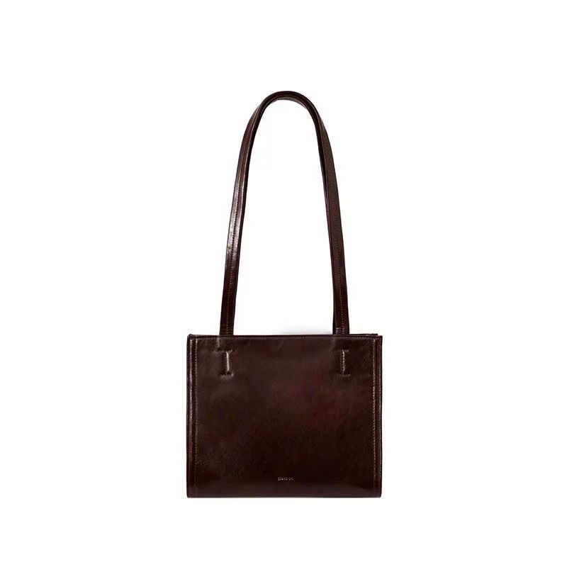 Bolso tote coreano de 7 colores, estilo oblongo, tipo stand, para mujer, de gran capacidad._voghion.com