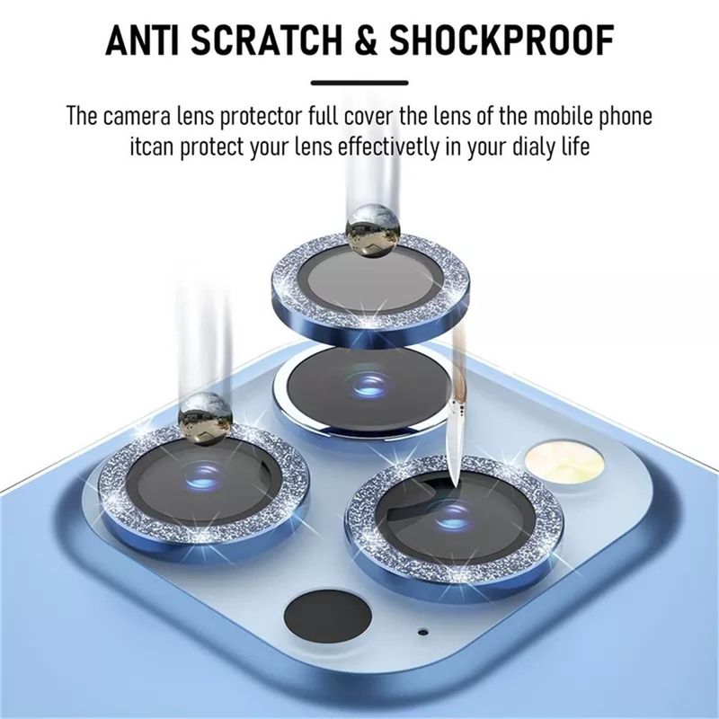 Kameraschutz für iPhone 16E 16Pro 15 14 Plus 13 Pro Max Objektiv gehärtetes Glas auf iPhone 15 Pro Max Metallring-Schutzfolie_voghion.com