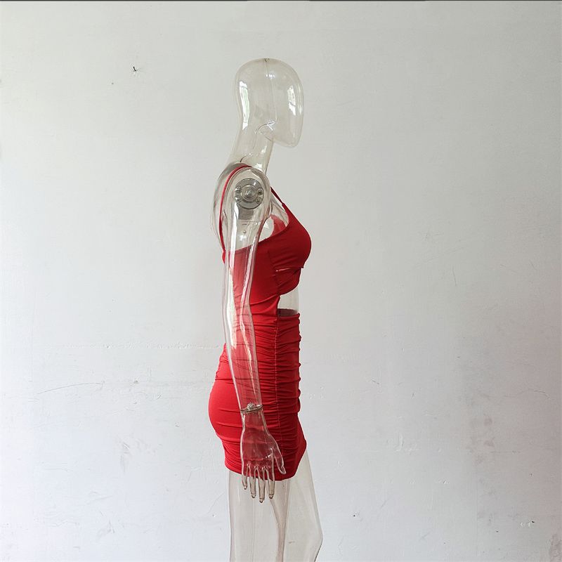 2024 Vestito da donna con cinturino francese, sexy, con marsupio stretto e cintura alla moda_voghion.com