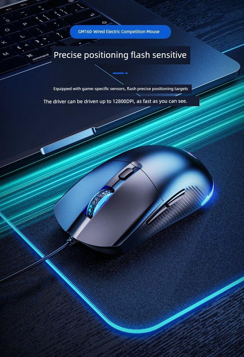 AOC Office Gaming Mouse For E-Sports 12800dpi Wired Wireless 2.4G Bluetooth Nical Notebook Desktop_voghion.com