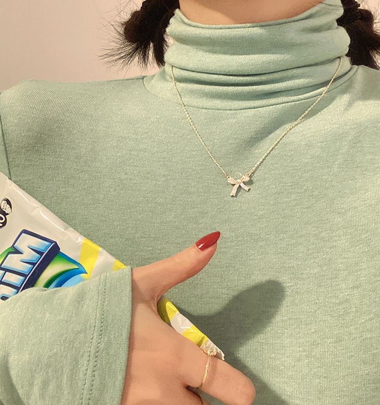 Collana in acrilico alla moda, perline d'argento e cristalli a forma di fiocco, gioielli da sera da donna_voghion.com