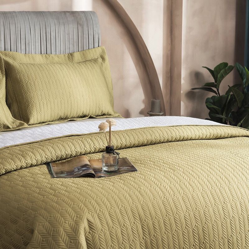 Copriletto in cotone di alta qualità, 100 pezzi, set da tre pezzi, trapuntato in cotone a fibra lunga, lenzuolo trapuntato in puro cotone, trapuntato da 1,8 m._voghion.com