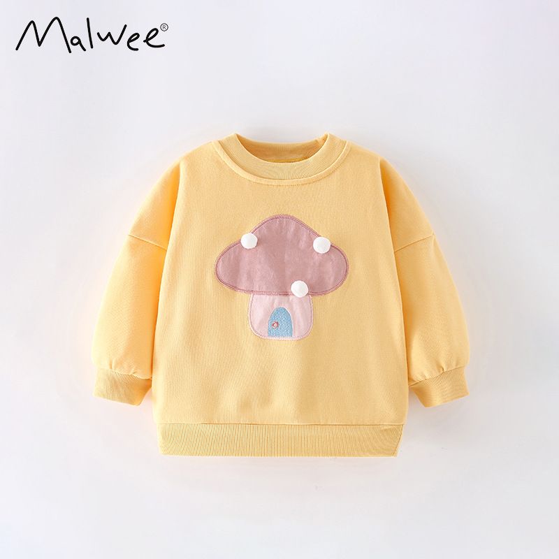 Malwee Children's Sweatshirt Autumn Winter New European And American Style Casual Round Neck Long Sleeve Fashionable_voghion.com