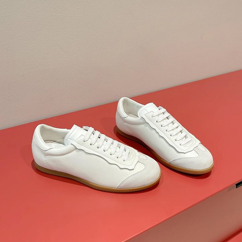 Das Fußgefühl ist zu gut ~ 2025 Neue Ballett-Stil Deutsches Training Casual Sports Kleine weiße Brettschuhe_voghion.com