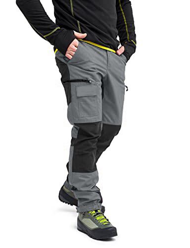 Pantaloni cargo multitasche per uomo e donna - Pantaloni tattici impermeabili, antivento, foderati in pile, per escursionismo, sci e attività all'aperto - Poliestere resistente per tutte le stagioni_voghion.com
