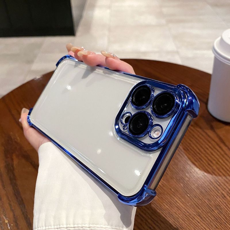 Phone Case & Covers Mobile Phone Case Full Lens Film IPhone15 Four Corner Anti Fall Electroplating Airbag Soft Shell Protective_voghion.com