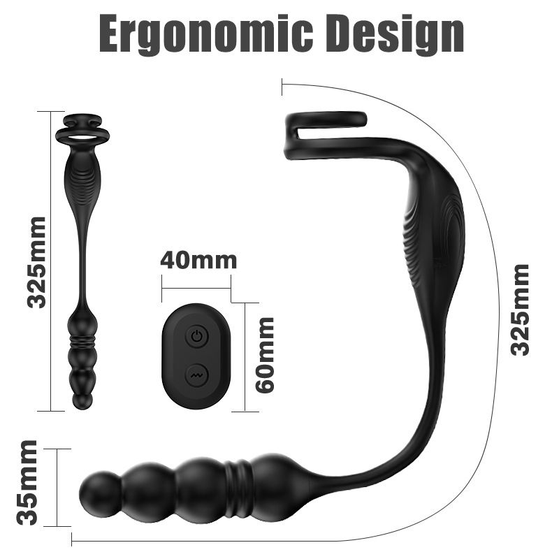 BANNDO Private Desire Second Generation Telescopic Anal Plug Prostate Vibrator Massager Wireless Remote Control Electric_voghion.com