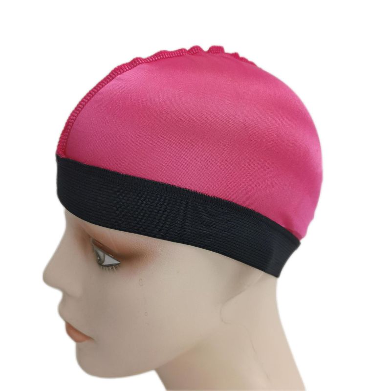 Unisex glatt silke bølgehette for menn Silkemyk Durag elastisk myk pustende silke har god komprimerbarhet_voghion.com