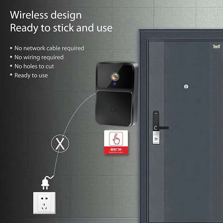100% Brand New WIFI Video Doorbell Camera Night Vision HD Wireless Smart Security Battery Doorbell Two Way Intercom Voice Change For_voghion.com