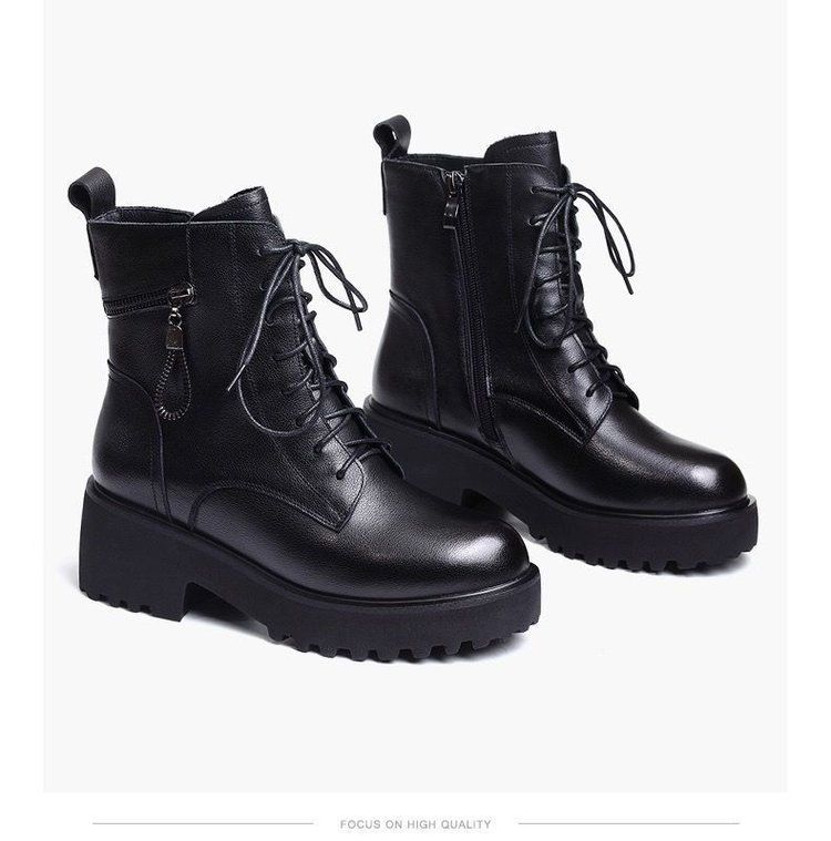 Neue Martin-Shorts im britischen Stil für Damen, Modell 2026: Dicke Sohle, Blockabsatz, Schnürung, Fleece-Futter, rutschfest, vielseitig und weich_voghion.com