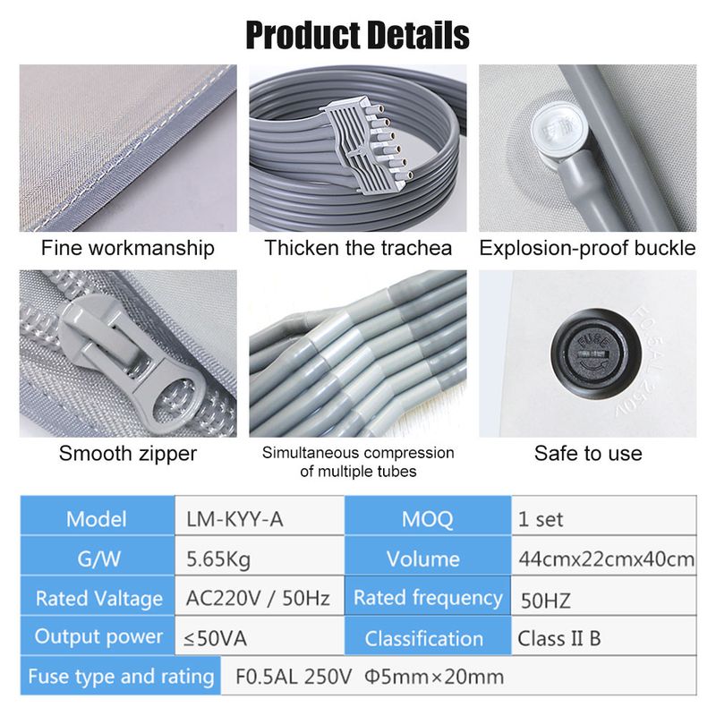 Botas neumáticas de presión Air Wave de 6 cámaras para drenaje linfático, masajeador de pies, brazos y piernas para recuperación_voghion.com