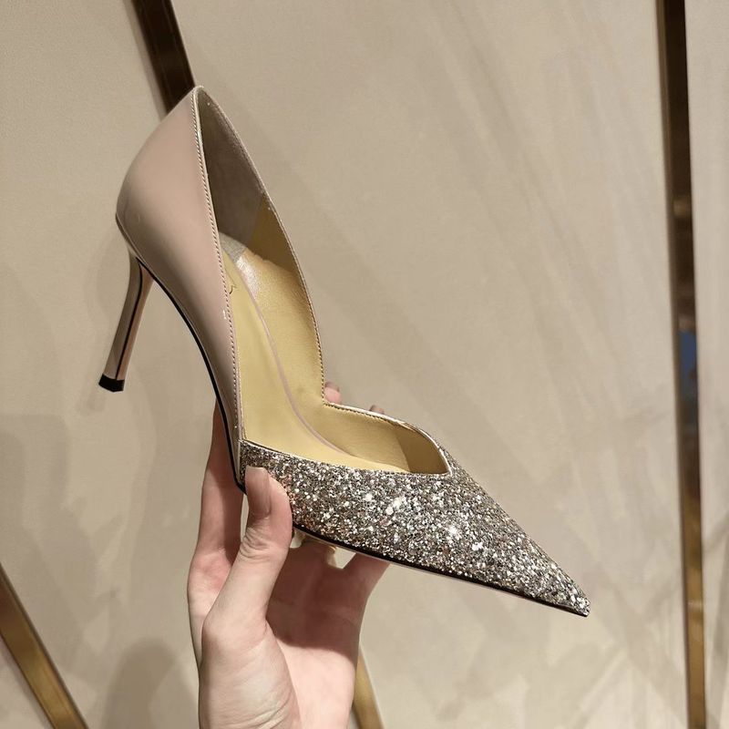 Sheepskin High Heels Pointed 2025 Heeled Shallow Mouth Single Shoes_voghion.com