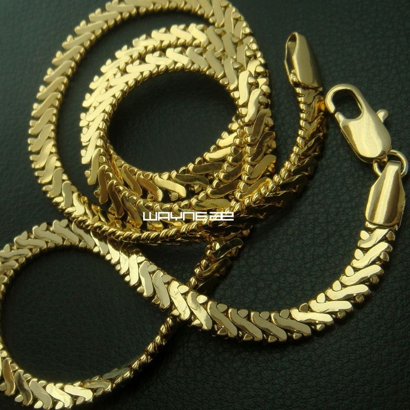 Men Necklace Snake Chain; 4.5mm Band Width (n272)_voghion.com