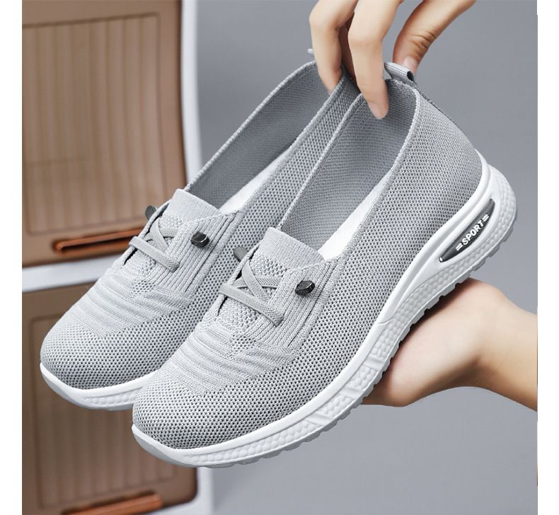 Women's Shoes Breathable Light Comfortable Casual Shoes Flying Woven Shoes_voghion.com