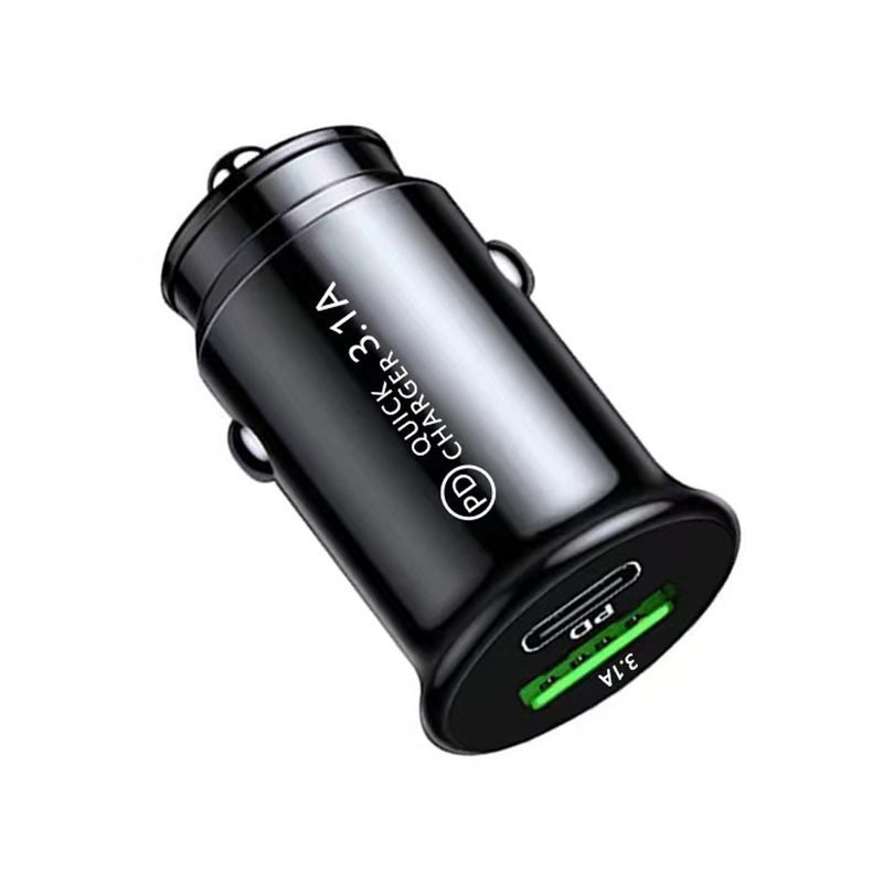 3.0 Charger Fast Charging White Black Mini Shape Ph Charge Pd Slot Car C Lighter Type Mobile 20w Usb For Xiaomi_voghion.com