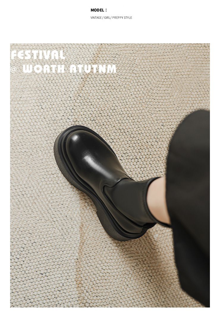 Women's Shoes Autumn And Winter Boots Internet Celebrity Thick Soled Platform Elastic Boots Small Height Enhancing Slim Boots Thick Leg Short Boots_voghion.com