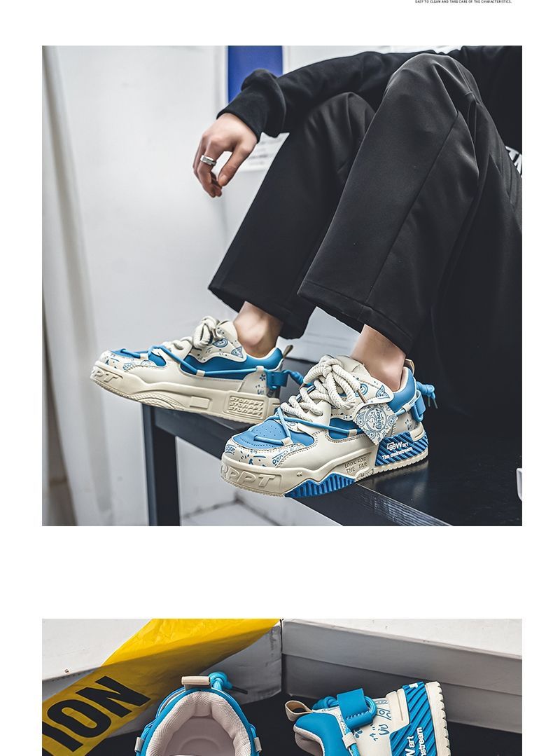 Lässige Herren-Sneaker mit dicker Sohle für den Sommer – leichte, atmungsaktive Slip-On-Schuhe, modisches Design mit runder Zehenpartie, bequem für den täglichen Gebrauch_voghion.com