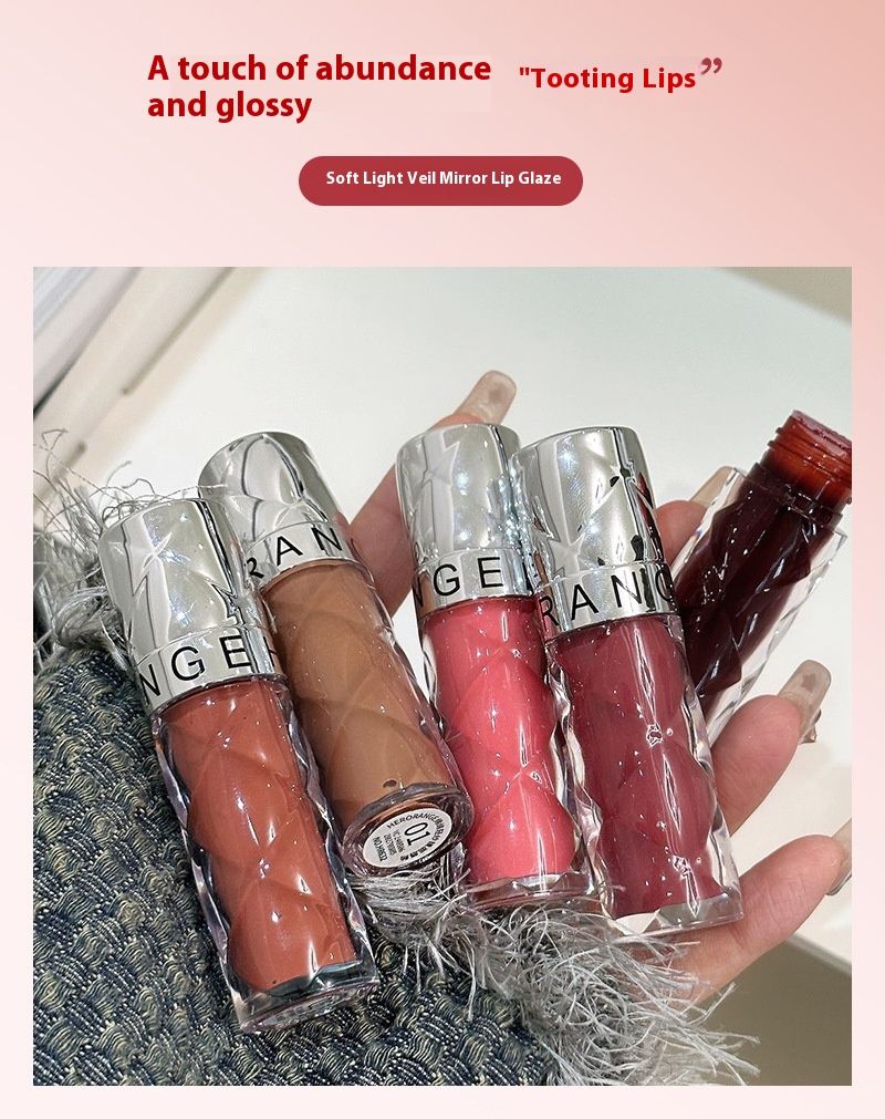 New Mianmian Light Yarn Mirror Lip Glaze Clear, Moisturizing, Water Shining Glass Lips Korean Tender Girl Lip Gloss_voghion.com