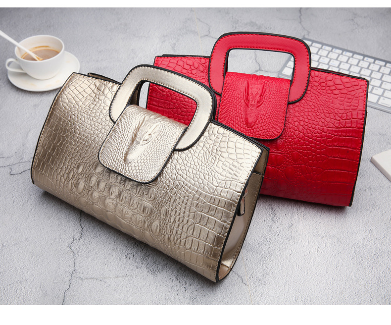 Borse da donna 2023 nuova pochette con motivo coccodrillo borsa a tracolla con tracolla borsa transfrontaliera_voghion.com