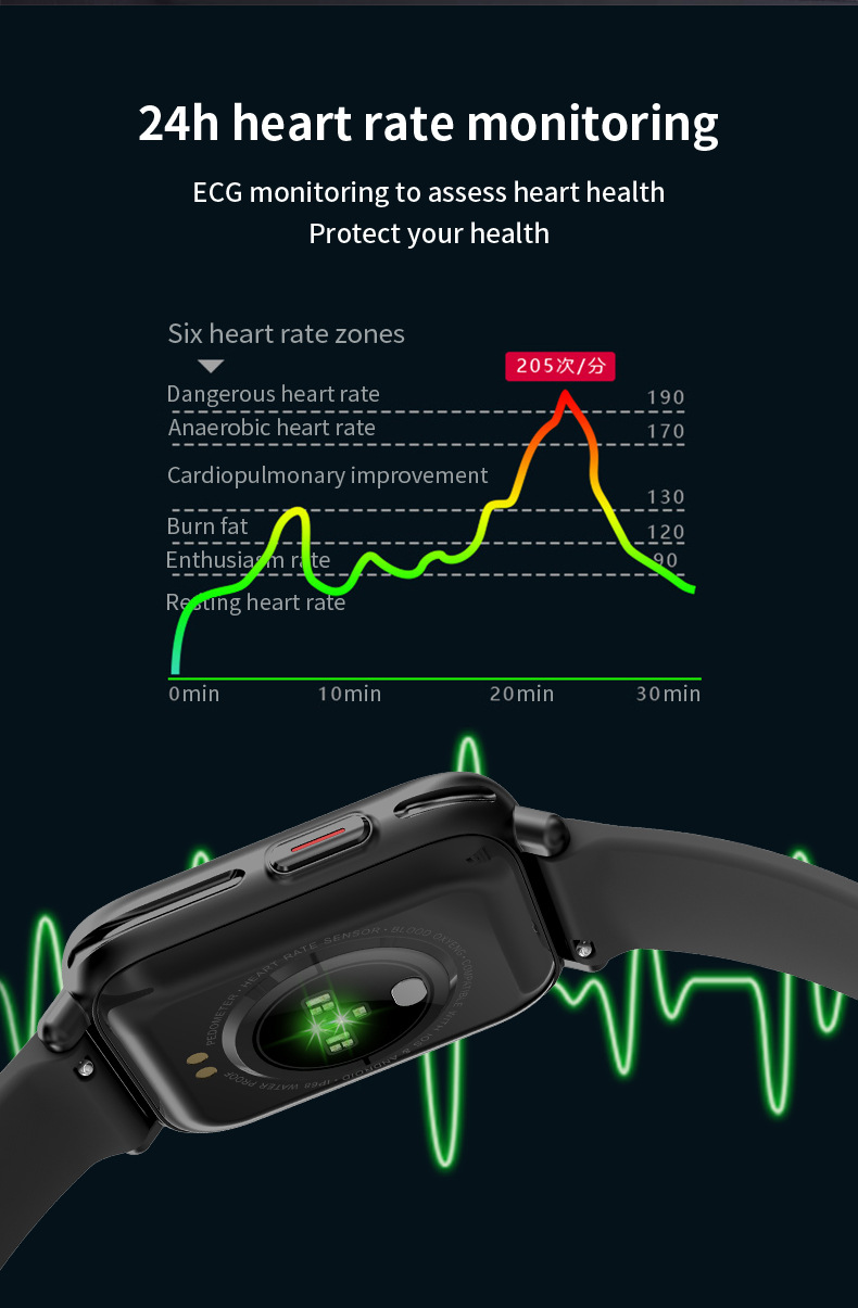 Curren/Carryon S1 Smart Running Outdoor Step Counting Sports Multifunctional Electronic Men's Watch_voghion.com