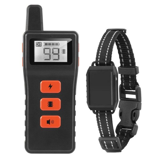 Pet Supplies Remote Control Ultrasonic Shock Barking Toy Collar Dog Training Device_voghion.com
