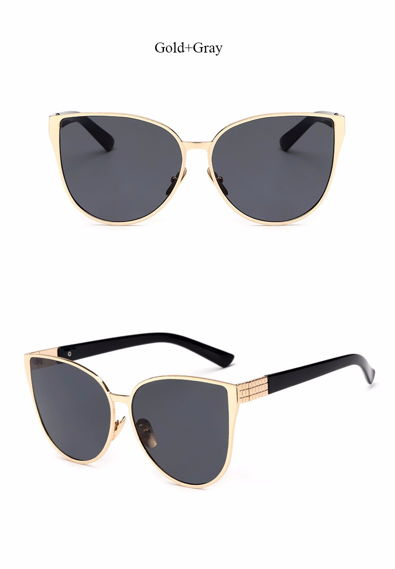 Mirror Oversized Cat Eye Sunglasses Famous 2023 New Brand Designer New Women Fashion Sun glasses Lady Big Size Hip Hop_voghion.com