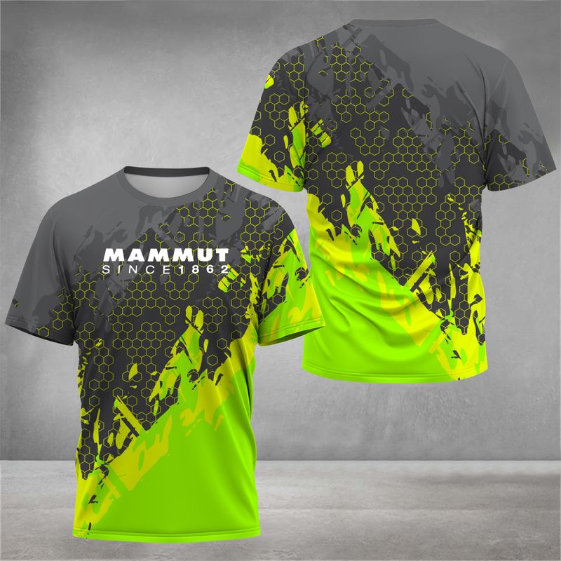 Men's Outdoor Hiking T-shirt 3D Printed Design Rock Climbing Cross-country Running Drifit Camping Clothes Fashionable_voghion.com