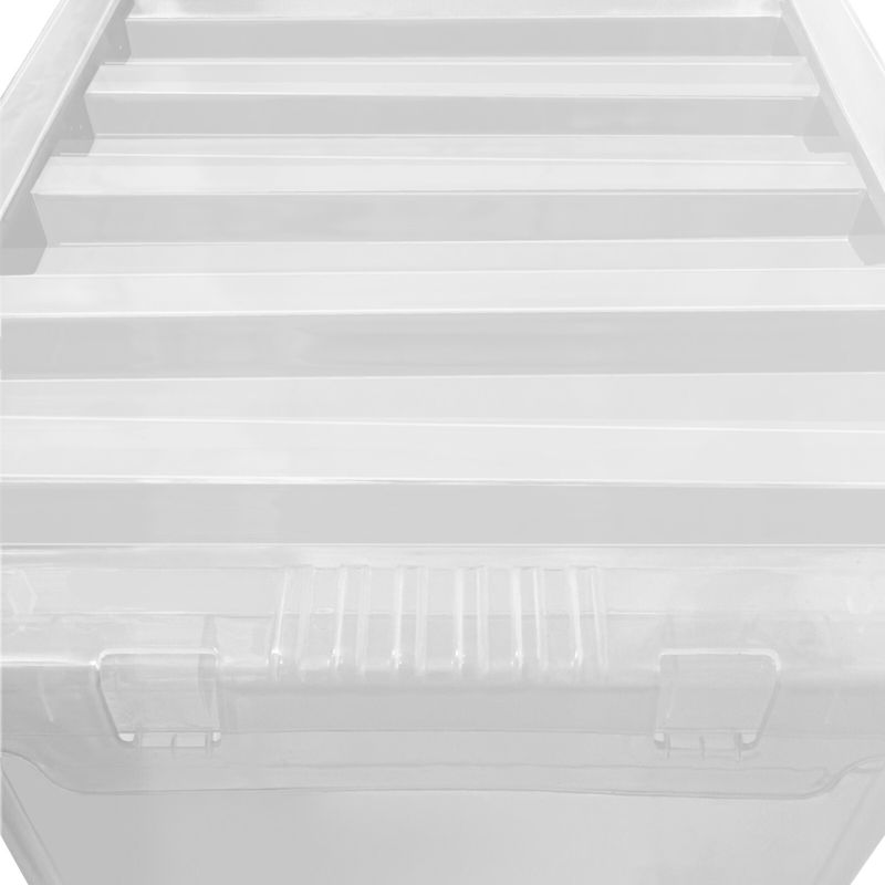 Extra Large 110L Plastic Storage Boxes With Lids – Clear Stackable Organizers_voghion.com