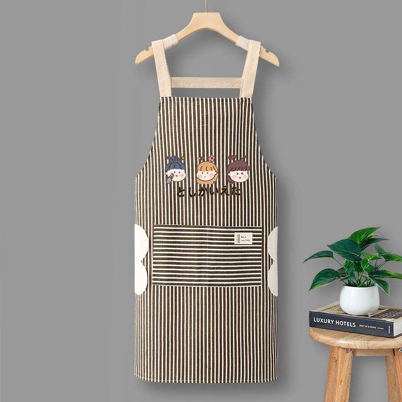 Nuovo grembiule da cucina in puro cotone traspirante, stile coreano, alla moda, per uomini e donne._voghion.com