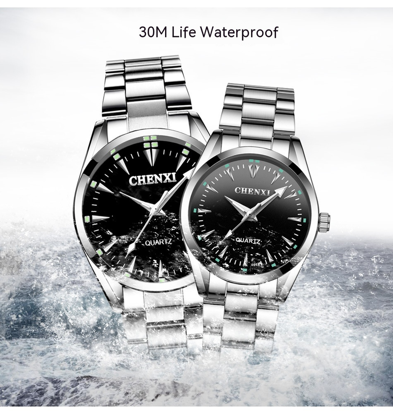 2023 Nuovo orologio di vendita caldo Orologio da coppia di marca Chenxi Orologio da uomo d'affari da donna 006A Orologio da uomo con cinturino in acciaio inossidabile_voghion.com