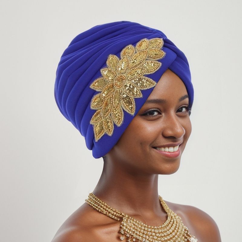 Muslim headscarf Space laminate fashion African national characteristic baodi hat Indian hat_voghion.com
