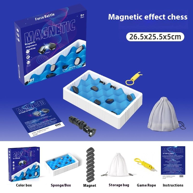 Magnetisk effekt brettspill trening fokus sjakk puslespill moro tenkning logikk barneleker_voghion.com