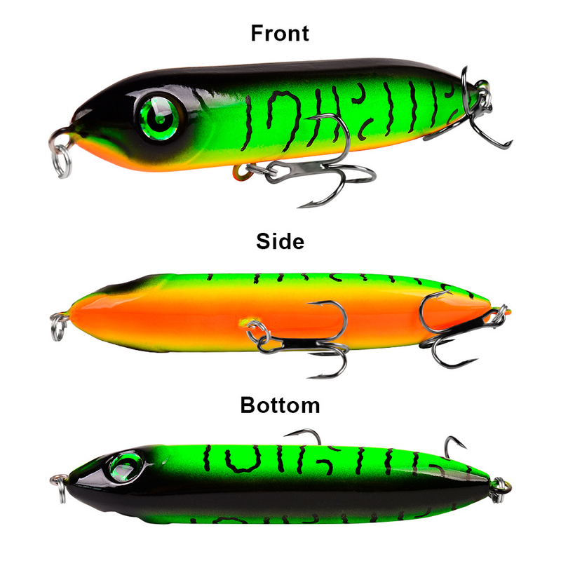 Esca per la pesca a mosca a lunga distanza con doppio amo simulato, 11,5 g, in plastica, 10,2 cm, DW102_voghion.com