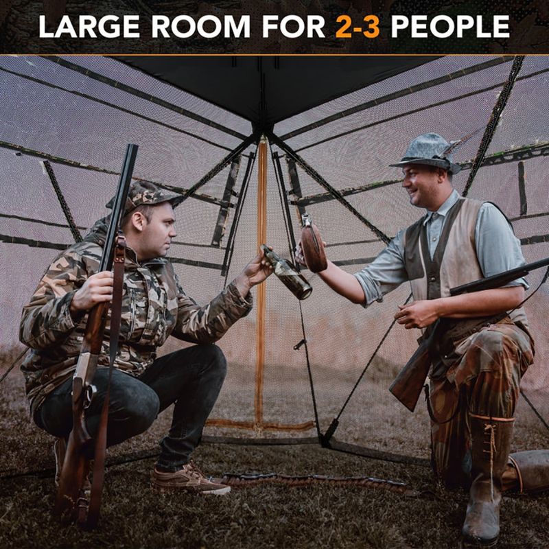 360° One Way See Through Ground Hunting Blind For Deer And Turkey Hunting_voghion.com