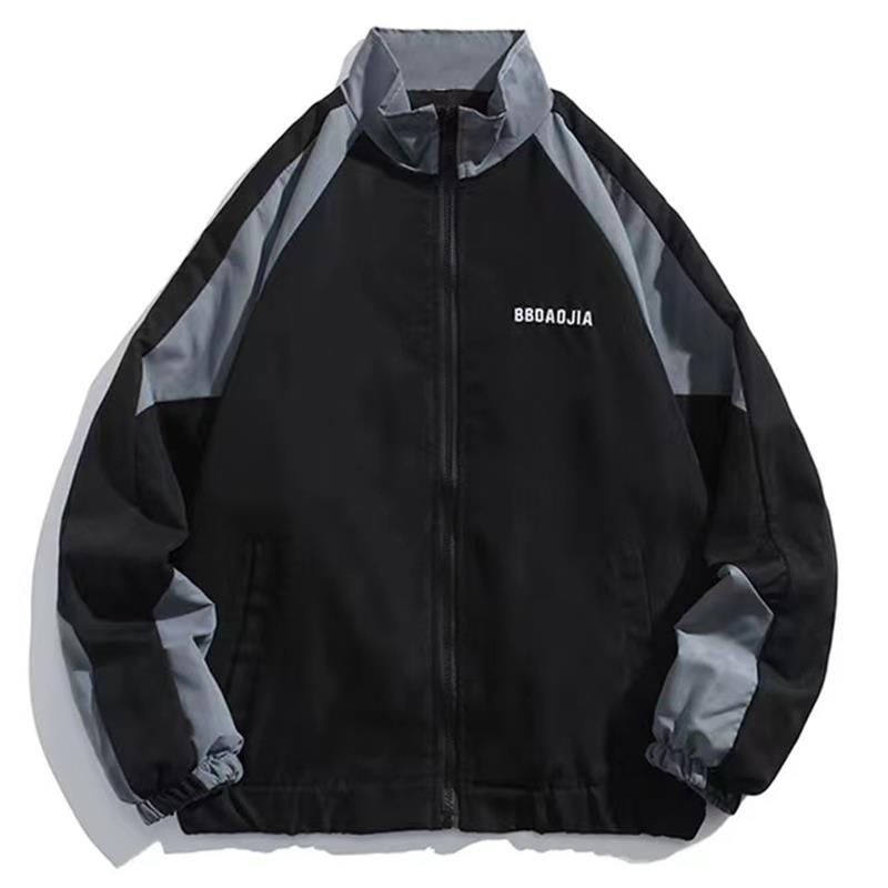 Hip Hop Varsity Jacket Men High Street Patchwork Color Block Windbreaker Coats Women Spring Autumn Thin Fashion College Jackets_voghion.com