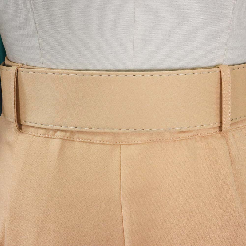 Freizeithose mit hoher Taille, Slim-Fit-Anzughose, Damenhose, Herbst-Berufshose_voghion.com