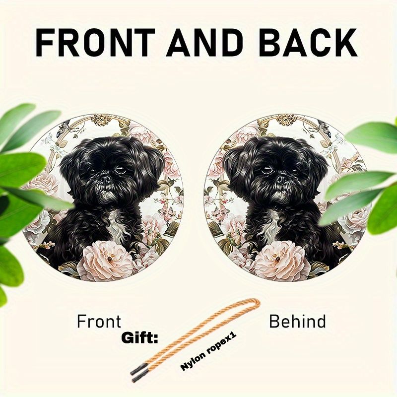 8" Shih Tzu Sonnenfänger - 2D-Fensterdekor aus Acryl. Perfekt für Veranda/Schlafzimmer/Wohnzimmer. Einzigartiges Geschenk zum Thema Haustier._voghion.com