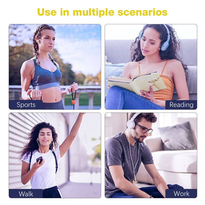 MP3 player de 1,8 polegadas Bluetooth 5.4 Walkman portátil compatível com gravação de e-books Rádio FM Player de música Cartão TF expansível_voghion.com