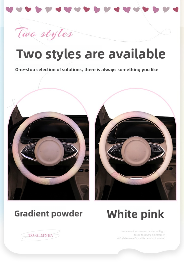 Macaron Lenkradbezug, bunt, atmungsaktiv, für alle Jahreszeiten, universell, Kunstleder, für den Innenbereich des Autos_voghion.com