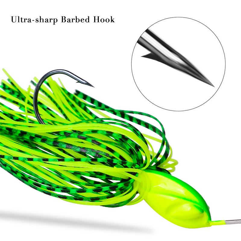 Anti-Hook Bottom Beard Man Lure 10G 14G Tassel Spinnerbait Sequin Lifelike Bait_voghion.com
