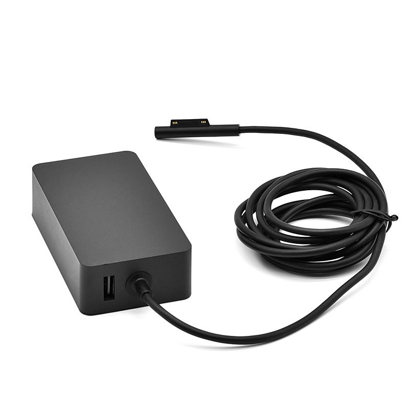 Adatto per adattatore di alimentazione magnetico da 65 W per Microsoft Surface Pro - Caricabatterie rapido da 15 V 4 A con connessione sicura_voghion.com