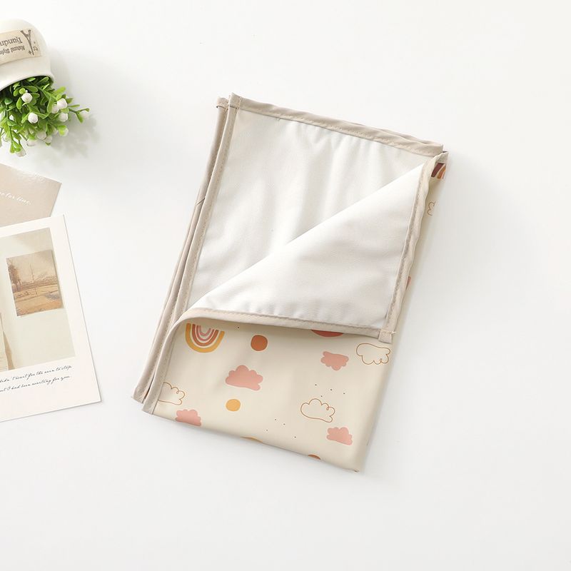 Neue Baby-Windelunterlage aus weichem PU, wasserdicht, auslaufsicher, waschbar, Urinunterlage für Neugeborene, Wickelunterlage, wiederverwendbare Picknick-Reisematten_voghion.com