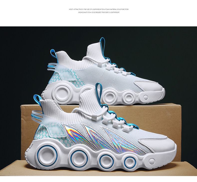 Baskets de sport respirantes pour hommes, chaussures d'été simples en filet, confortables, décontractées, légères, antidérapantes, tennis_voghion.com