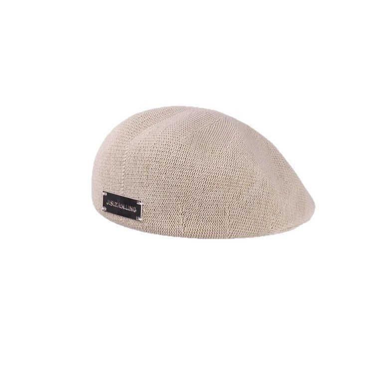 Berretto nero in stile coreano per donna, primavera ed estate, tessuto traspirante, reversibile, berretto sottile in avanti, testa grande_voghion.com