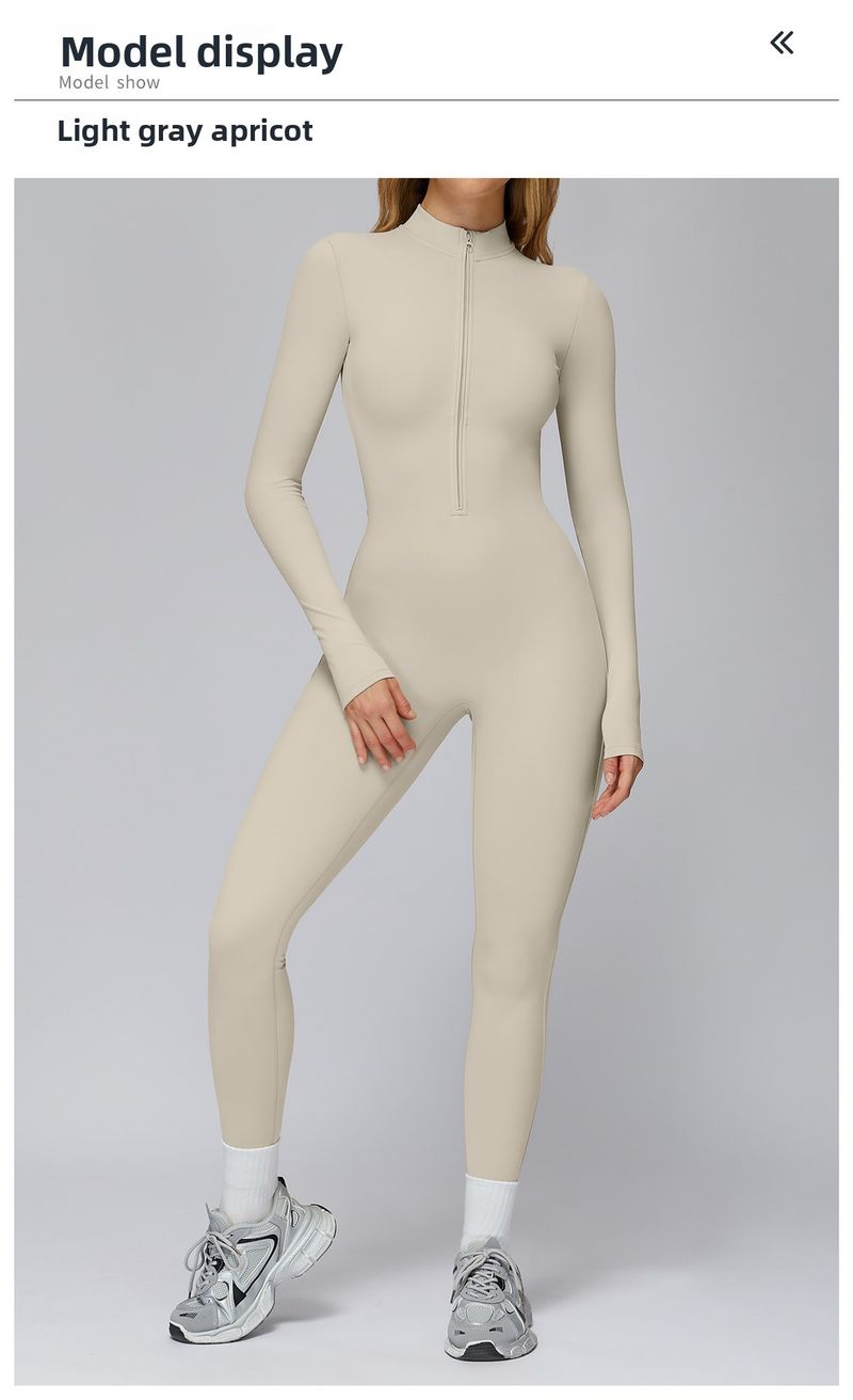 Jesienny i zimowy, obcisły i aksamitny kombinezon do jogi i biegania na świeżym powietrzu, ciepły, 2509_voghion.com